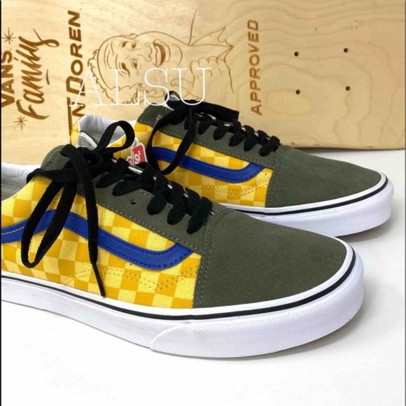 💖MEGA SALE💖VANS  Old Skool Otw Rally Checker Suede Canva Women 8 VN0A4BV5VZN - Picture 2 of 9